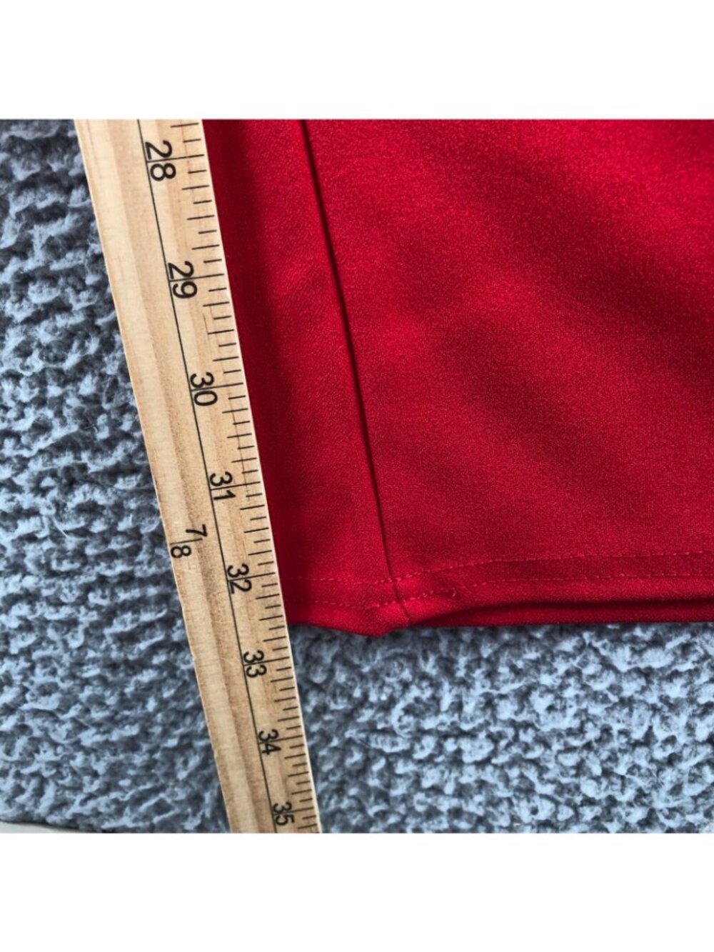 Nasty Gal Jumpsuit Womens 2 Red Plunging V Neck Wide Leg High Rise Stretch NWT - Picture 11 of 13